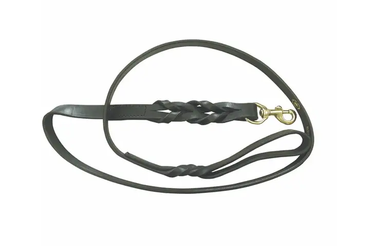 Boston Leather Black Braided 60 Leatherlead 8405-1 w/ Free S&H